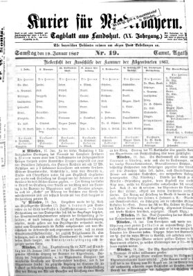 Kurier für Niederbayern Samstag 19. Januar 1867