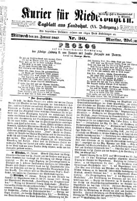 Kurier für Niederbayern Mittwoch 30. Januar 1867