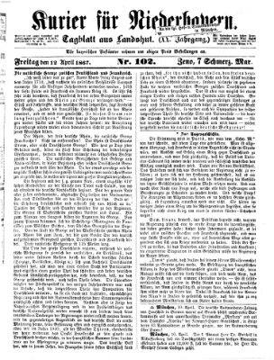 Kurier für Niederbayern Freitag 12. April 1867