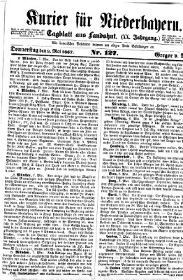 Kurier für Niederbayern Donnerstag 9. Mai 1867