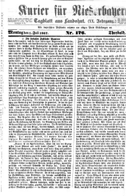 Kurier für Niederbayern Montag 1. Juli 1867