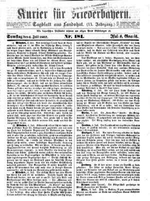 Kurier für Niederbayern Samstag 6. Juli 1867