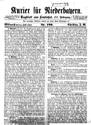 Kurier für Niederbayern Mittwoch 24. Juli 1867