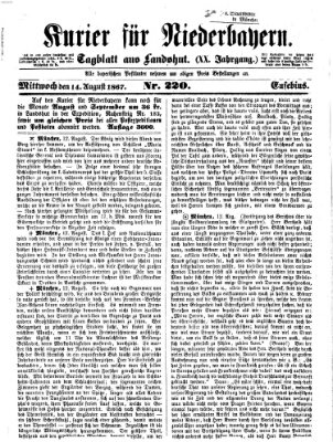 Kurier für Niederbayern Mittwoch 14. August 1867