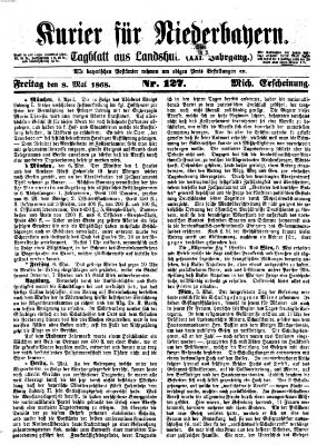Kurier für Niederbayern Freitag 8. Mai 1868