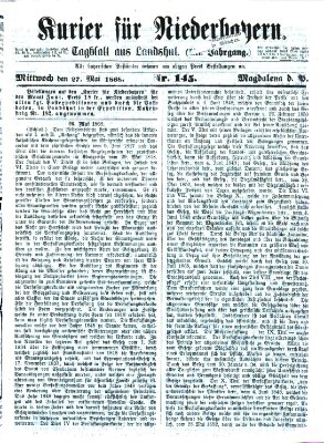 Kurier für Niederbayern Mittwoch 27. Mai 1868