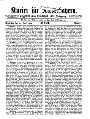 Kurier für Niederbayern Samstag 11. Juli 1868