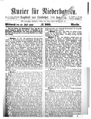 Kurier für Niederbayern Mittwoch 29. Juli 1868