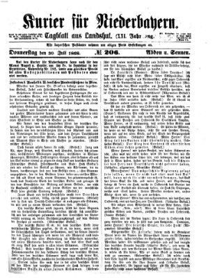 Kurier für Niederbayern Donnerstag 30. Juli 1868