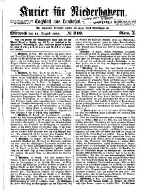 Kurier für Niederbayern Mittwoch 12. August 1868