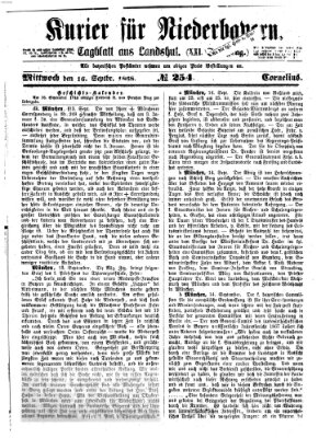 Kurier für Niederbayern Mittwoch 16. September 1868