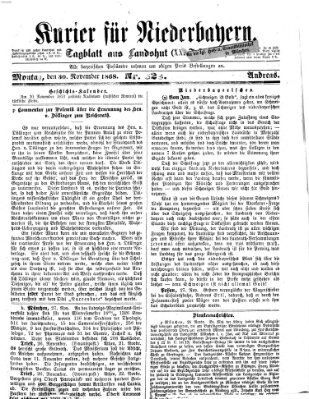 Kurier für Niederbayern Montag 30. November 1868