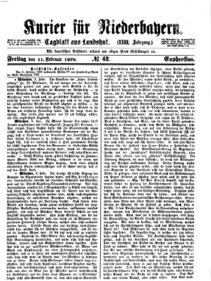 Kurier für Niederbayern Freitag 11. Februar 1870