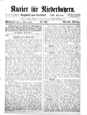 Kurier für Niederbayern Mittwoch 4. Mai 1870