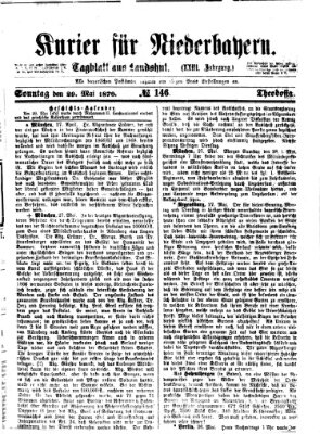 Kurier für Niederbayern Sonntag 29. Mai 1870