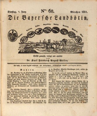 Bayerische Landbötin Dienstag 7. Juni 1831