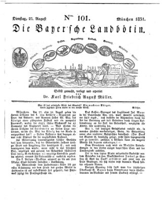 Bayerische Landbötin Dienstag 23. August 1831