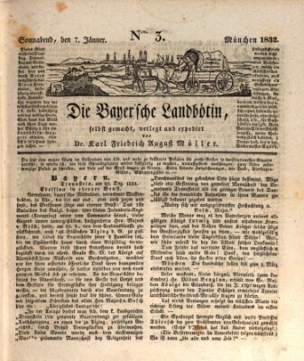 Bayerische Landbötin Samstag 7. Januar 1832