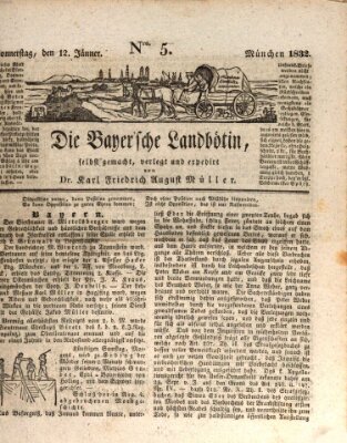 Bayerische Landbötin Donnerstag 12. Januar 1832