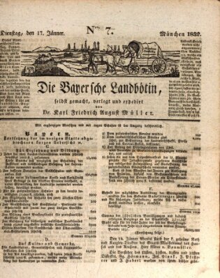 Bayerische Landbötin Dienstag 17. Januar 1832