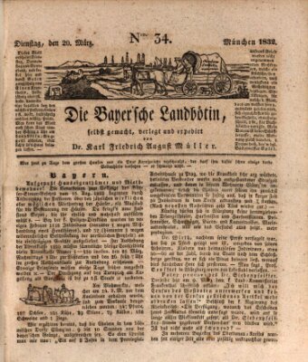Bayerische Landbötin Dienstag 20. März 1832