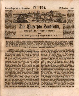 Bayerische Landbötin Donnerstag 8. November 1832