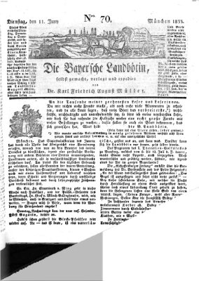 Bayerische Landbötin Dienstag 11. Juni 1833