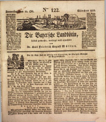 Bayerische Landbötin Donnerstag 10. Oktober 1833