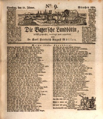 Bayerische Landbötin Dienstag 21. Januar 1834