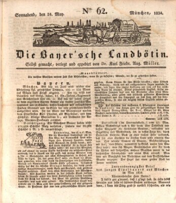 Bayerische Landbötin Samstag 24. Mai 1834