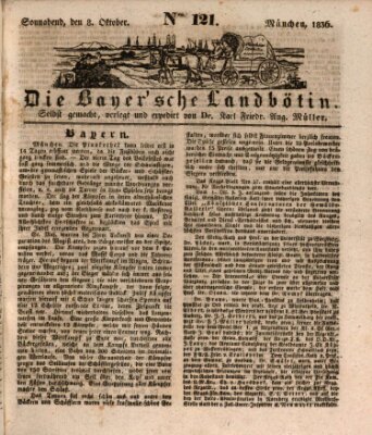 Bayerische Landbötin Samstag 8. Oktober 1836