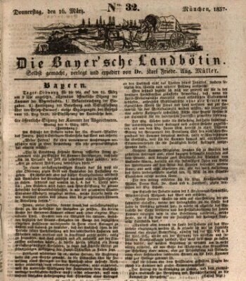 Bayerische Landbötin Donnerstag 16. März 1837