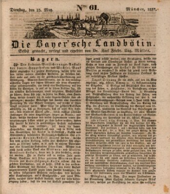 Bayerische Landbötin Dienstag 23. Mai 1837