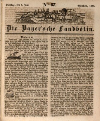 Bayerische Landbötin Dienstag 5. Juni 1838