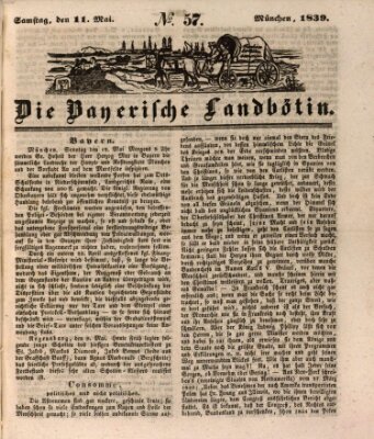 Bayerische Landbötin Samstag 11. Mai 1839