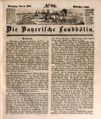 Bayerische Landbötin Dienstag 9. Juli 1839