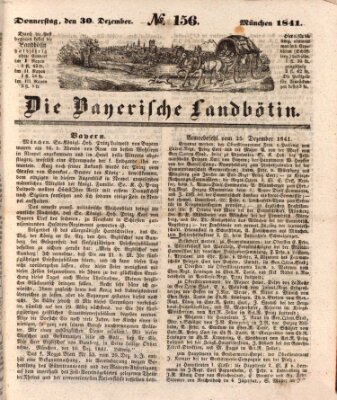 Bayerische Landbötin Donnerstag 30. Dezember 1841
