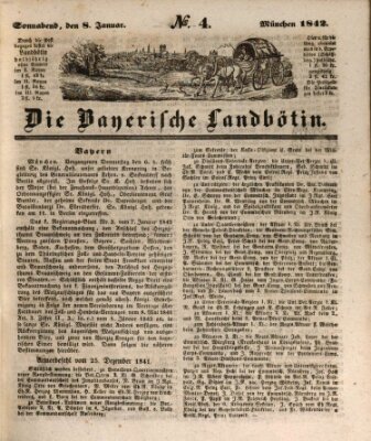 Bayerische Landbötin Samstag 8. Januar 1842