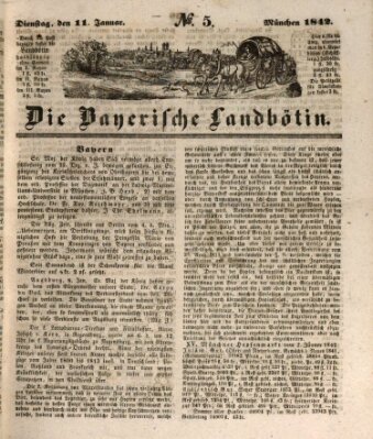 Bayerische Landbötin Dienstag 11. Januar 1842