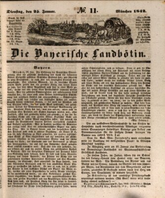 Bayerische Landbötin Dienstag 25. Januar 1842