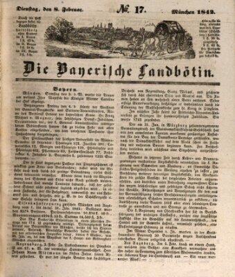 Bayerische Landbötin Dienstag 8. Februar 1842