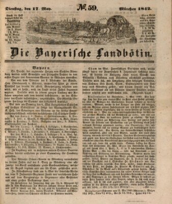 Bayerische Landbötin Dienstag 17. Mai 1842