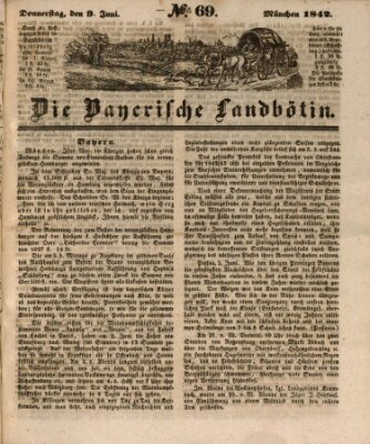 Bayerische Landbötin Donnerstag 9. Juni 1842