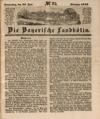 Bayerische Landbötin Donnerstag 23. Juni 1842