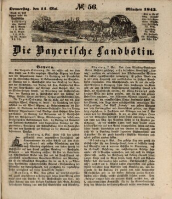 Bayerische Landbötin Donnerstag 11. Mai 1843
