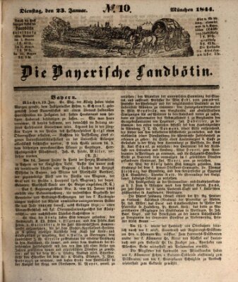 Bayerische Landbötin Dienstag 23. Januar 1844
