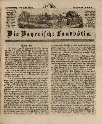 Bayerische Landbötin Donnerstag 16. Mai 1844