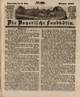 Bayerische Landbötin Donnerstag 6. Juni 1844