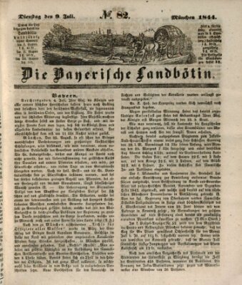 Bayerische Landbötin Dienstag 9. Juli 1844
