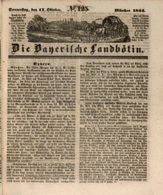 Bayerische Landbötin Donnerstag 17. Oktober 1844